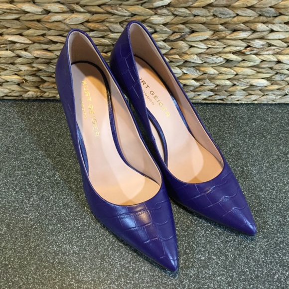 Kurt Geiger London Purple Stiletto Heels - Picture 2 of 13